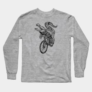 SEEMBO Alligator Cycling Bicycle Cyclist Biker Biking Bike Long Sleeve T-Shirt